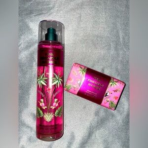 New Bath and body works Pink Pineapple Sunrise bundle